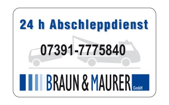 klein Werbekarte Braun
